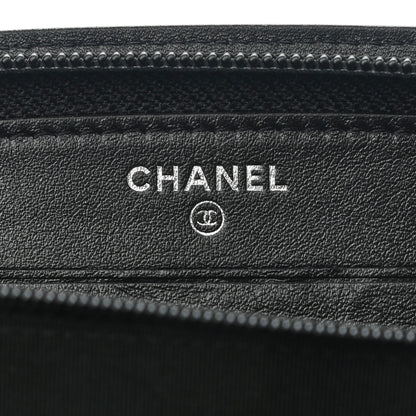 Chanel Patent CC Trousse Maquil Yen Wallet Black 6 of 10