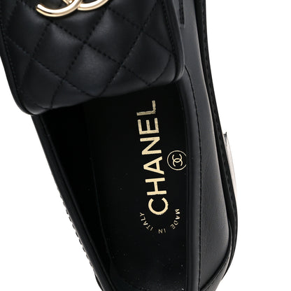 Chanel Lambskin Quilted CC Turnlock Loafers 39 Black 7 of 11