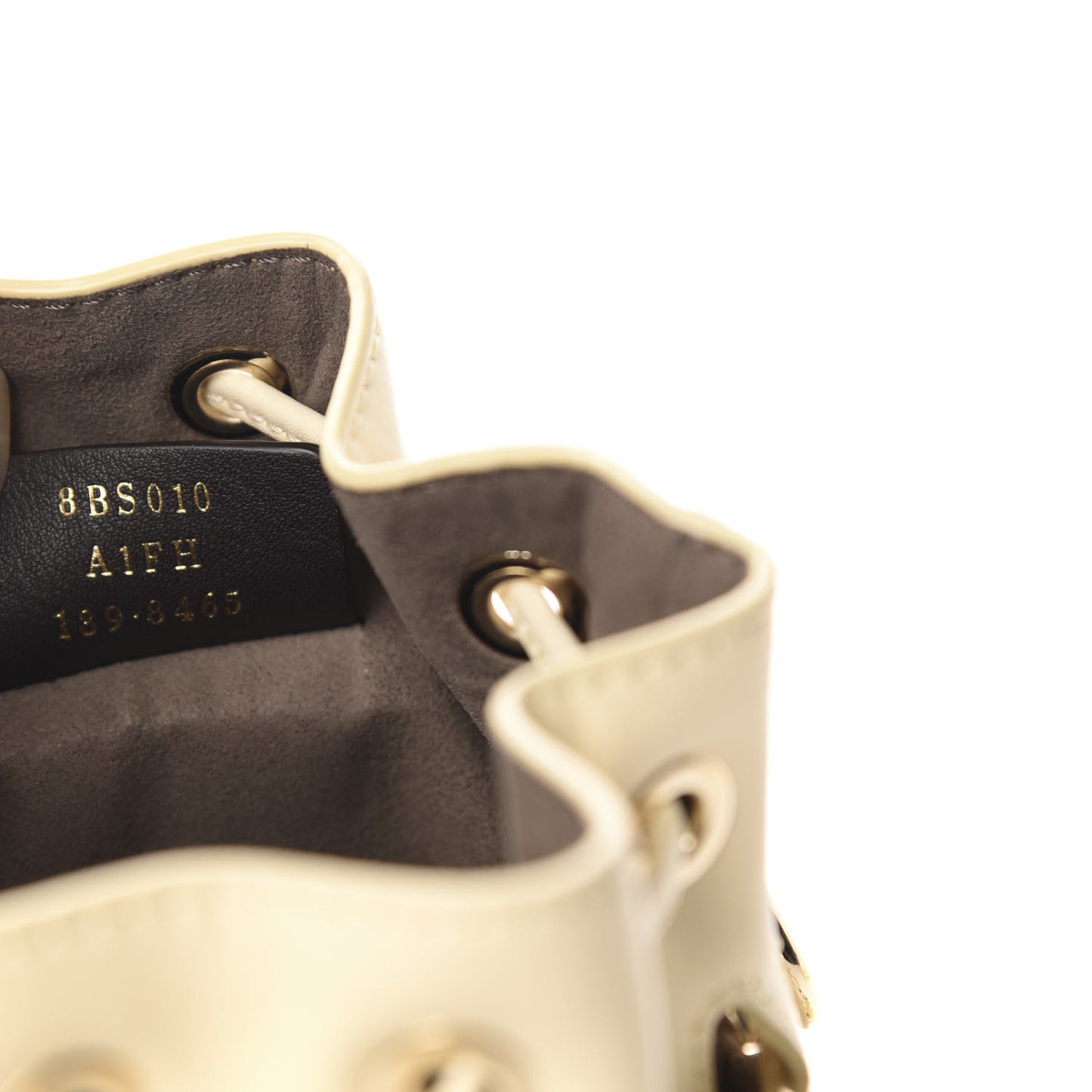 Vitello Liberty Pearl F is Fendi Mini Mon Tresor Bucket Bag Burro