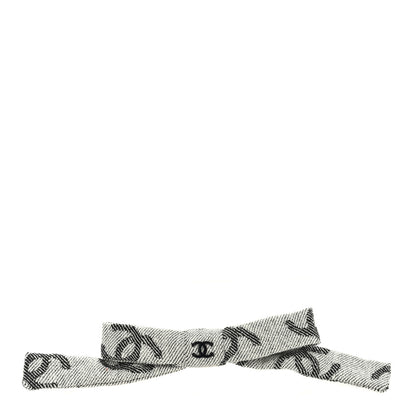 Chanel Fabric CC Hair Clip Bow Black White 1 of 4