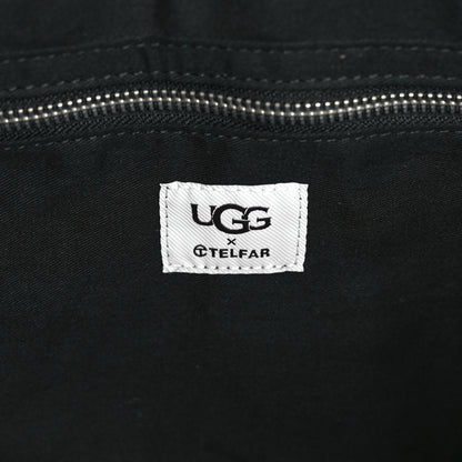 Telfar X UGG Suede Shearling Large Shopping Bag Black 6 of 11