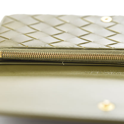Bottega Veneta Nappa Intrecciato Continental Flap Wallet Mud 8 of 9