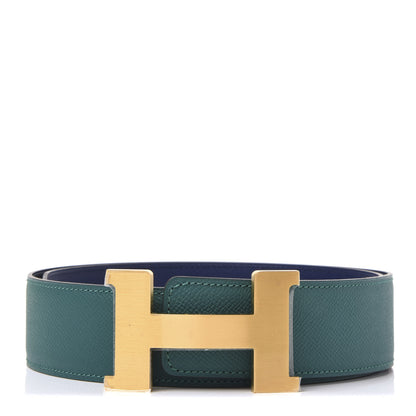 Hermes Epsom 42mm Constance H Belt 80 Malachite Bleu Saphir 1 of 7