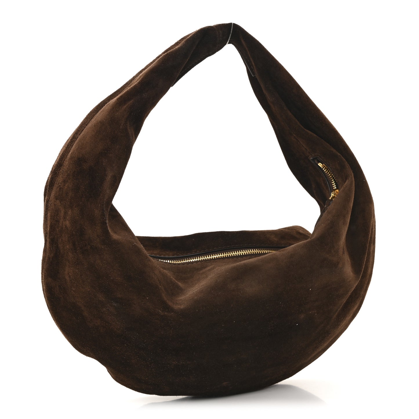 Suede Calfskin Medium Olivia Hobo Coffee