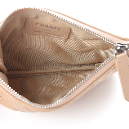 Chanel Caviar Quilted Small Cosmetic Case Beige 5 of 8