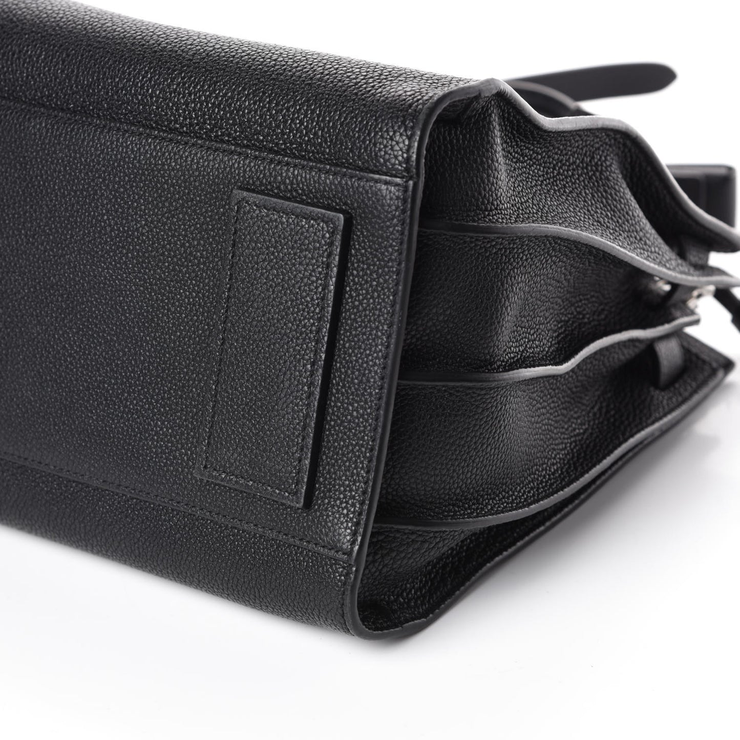 Grained Calfskin Small Supple Sac De Jour Black