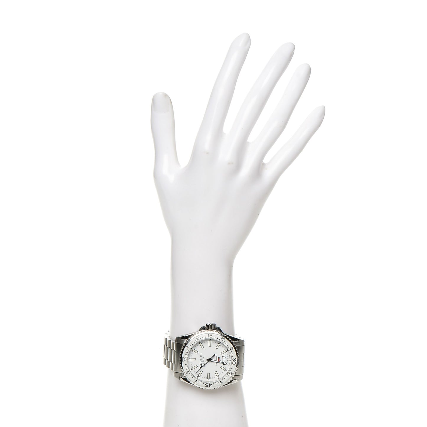 Stainless Steel 40mm Dive Quartz Watch White