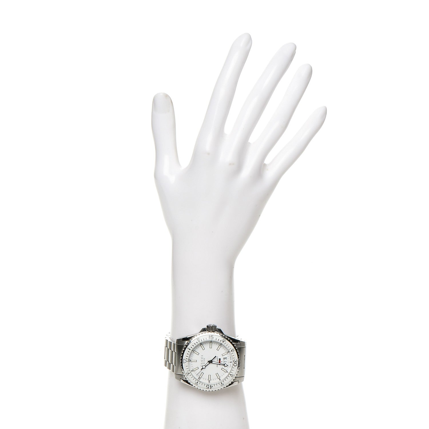 Gucci Stainless Steel 40mm Dive Quartz Watch White 2 of 6