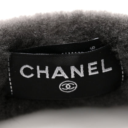Chanel Shearling CC Ear Muffs Dark Grey 4 of 6
