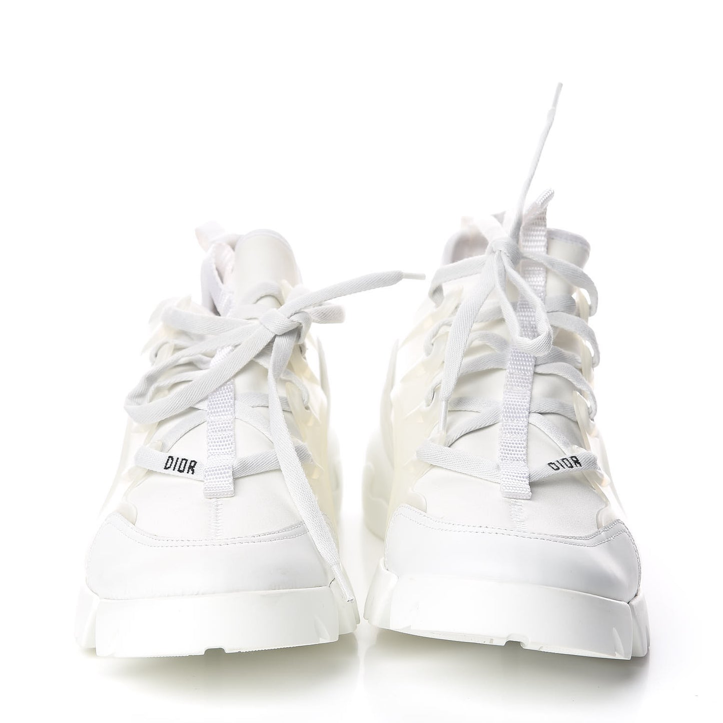 Technical Fabric Rubber Womens D-Connect Sneakers 38.5 White
