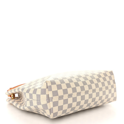 Louis Vuitton Damier Azur Graceful PM Rose Ballerine 4 of 10