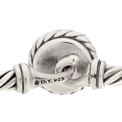 David Yurman Sterling Silver Pearl 3mm Chatelaine Bracelet 3 of 3