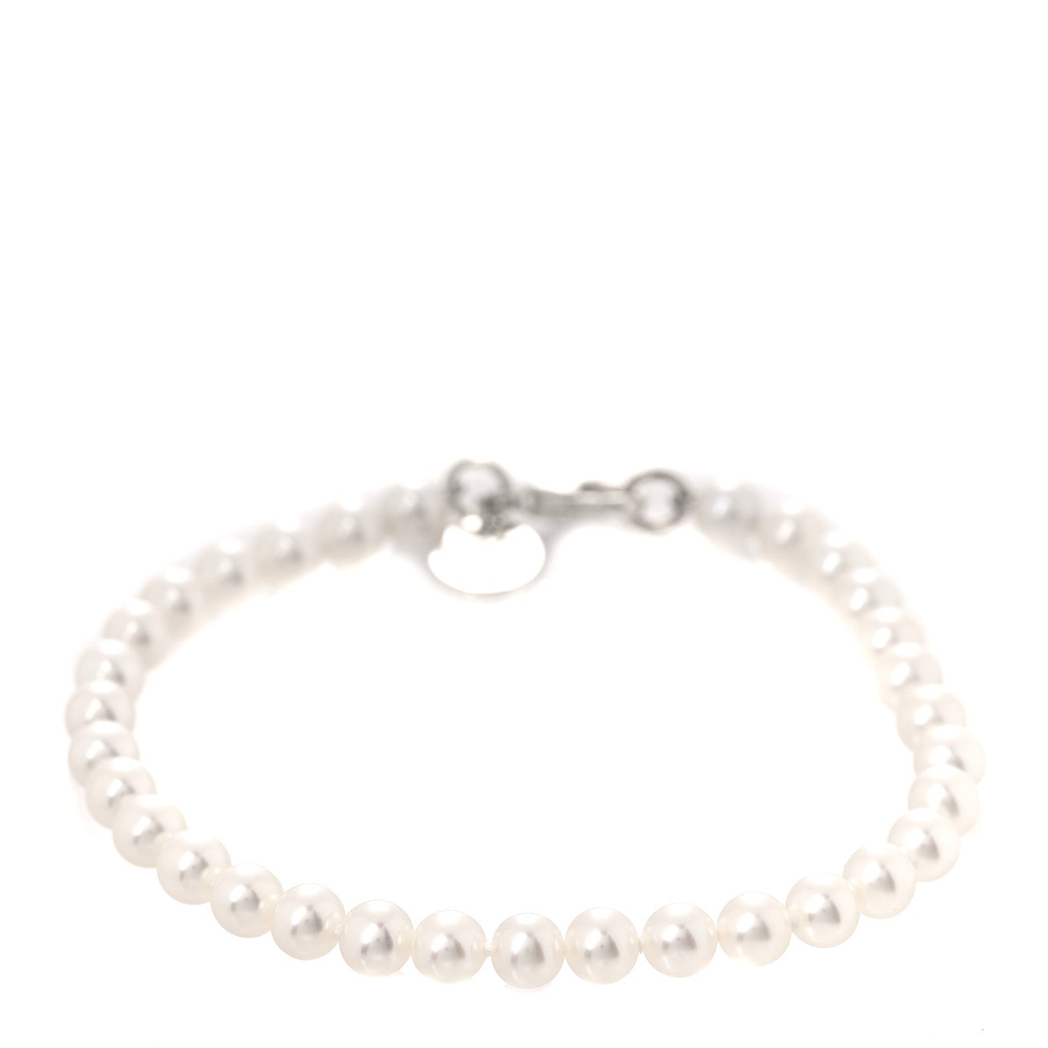 Tiffany Sterling Silver Pearl Ziegfeld Bracelet 1 of 5