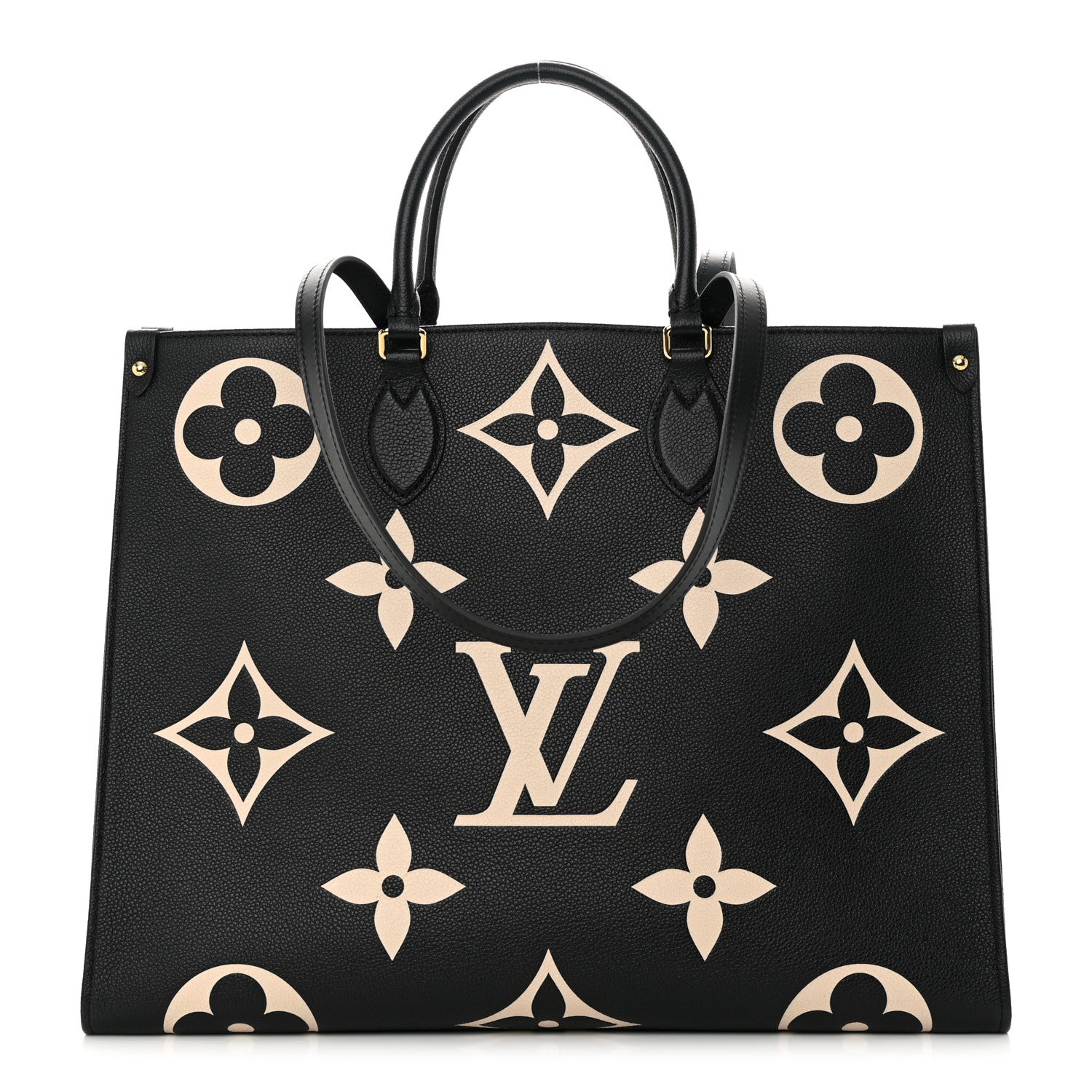 Louis Vuitton LOUIS VUITTON Empreinte Monogram Giant Onthego GM Black Beige 1 of 10