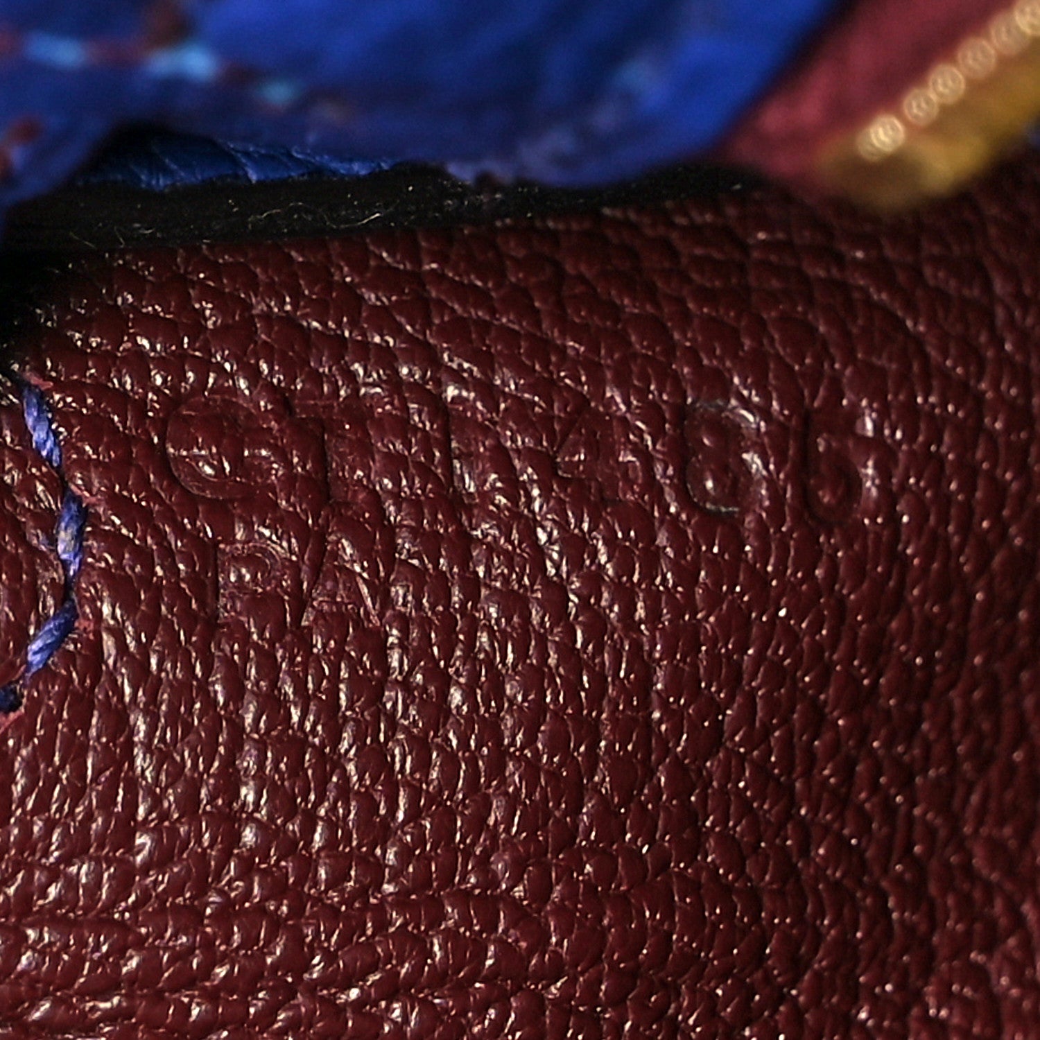 Hermes Togo Horseshoe Kelly Retourne 25 Bleu Electrique Bordeaux 29 of 38