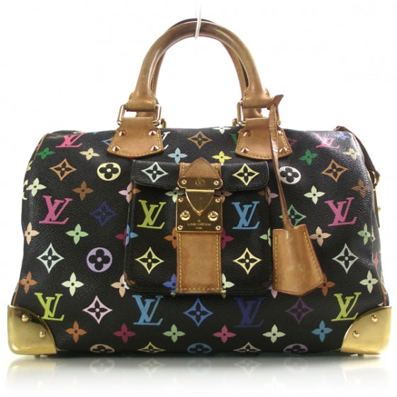 Louis Vuitton Monogram Multicolor Speedy 30 Black 1 of 10