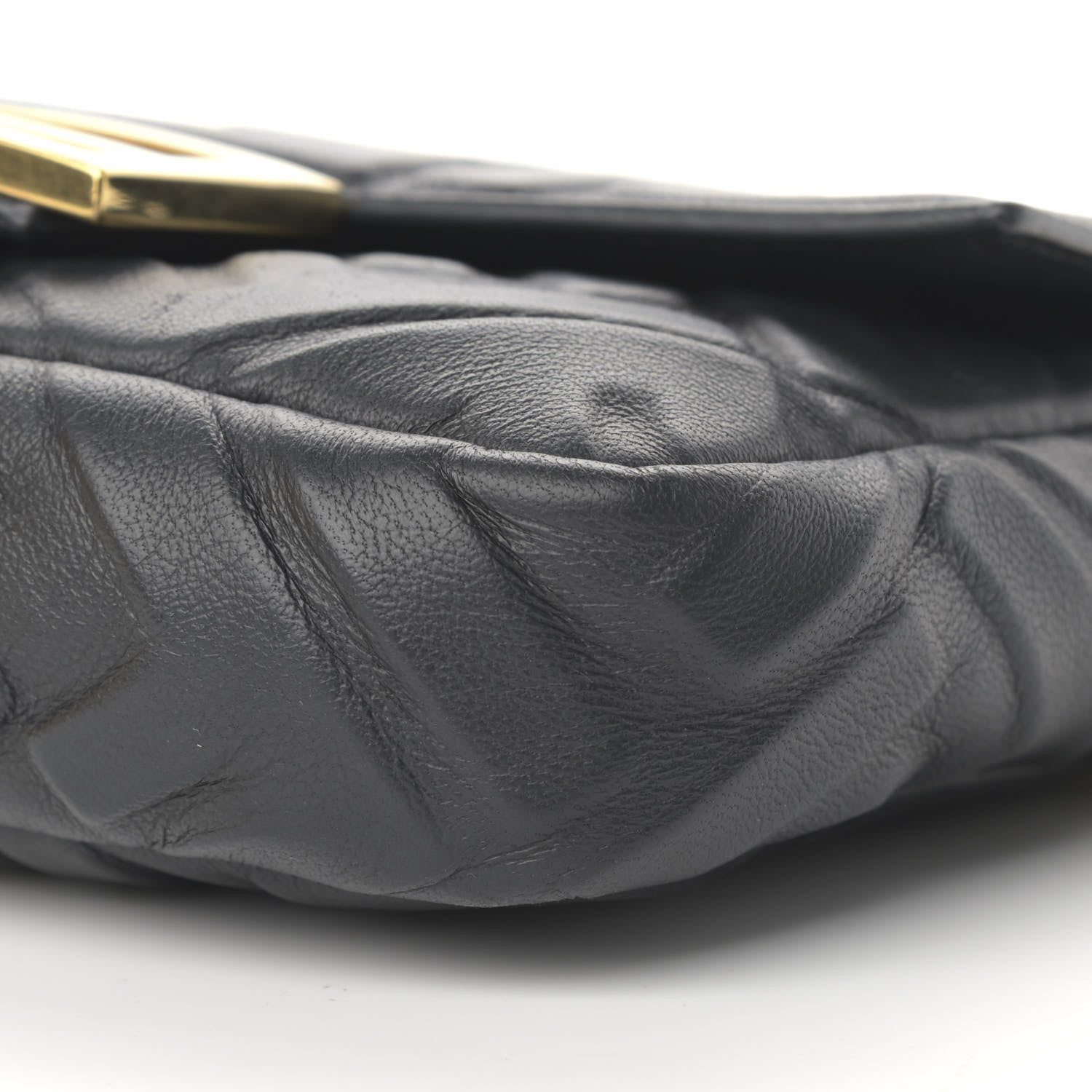 Fendi Nappa FF 1974 Embossed Mini Baguette Black 10 of 12