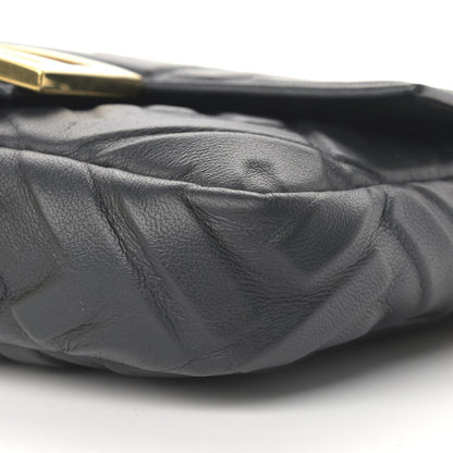 Fendi Nappa FF 1974 Embossed Mini Baguette Black 10 of 12
