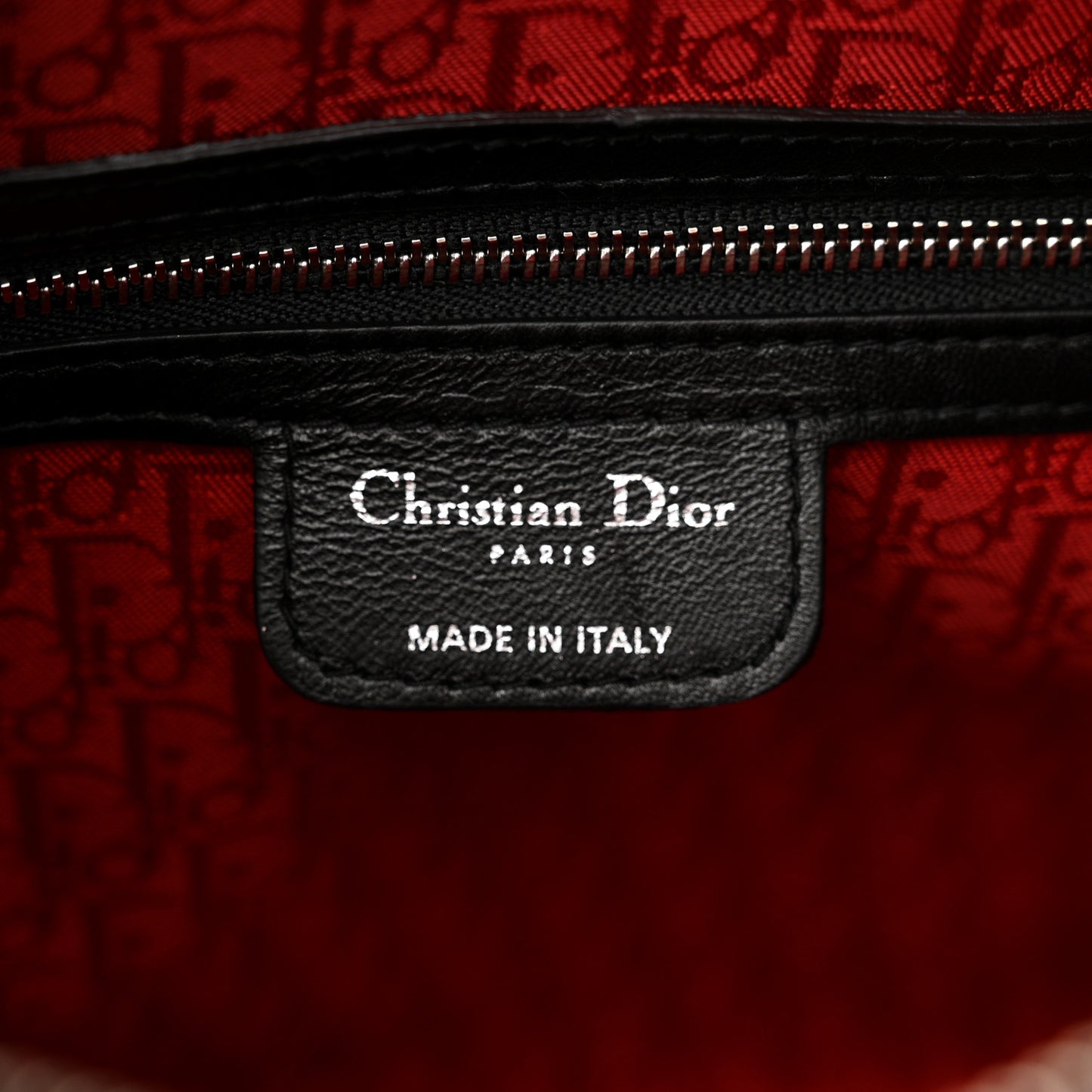Lambskin Cannage Large Lady Dior Black
