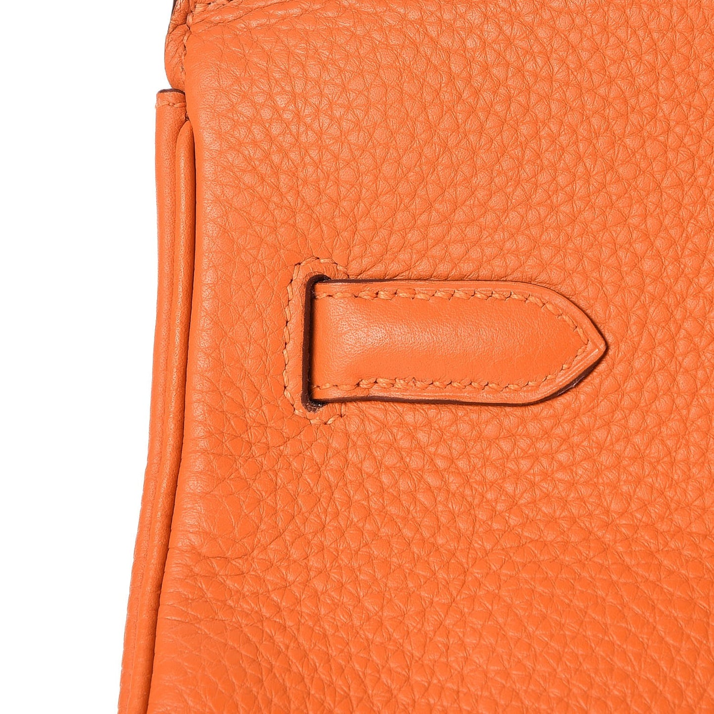Taurillon Clemence Birkin 35 Orange