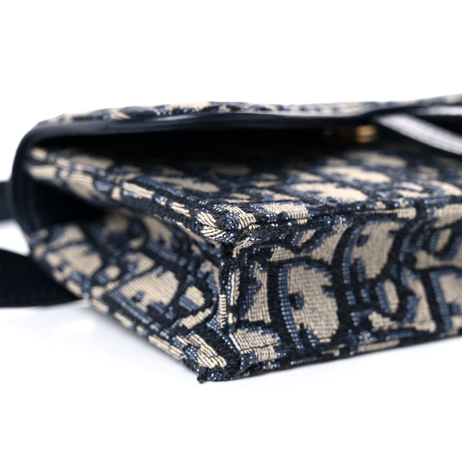 Christian Dior Oblique Saddle Belt Bag Blue 8 of 17