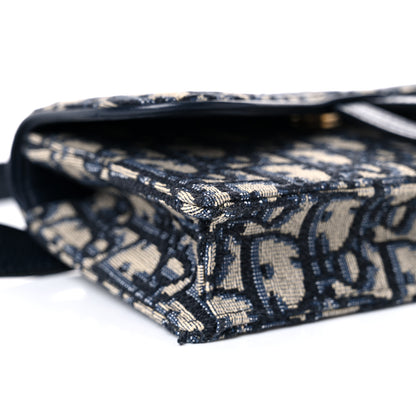 Christian Dior Oblique Saddle Belt Bag Blue 8 of 17