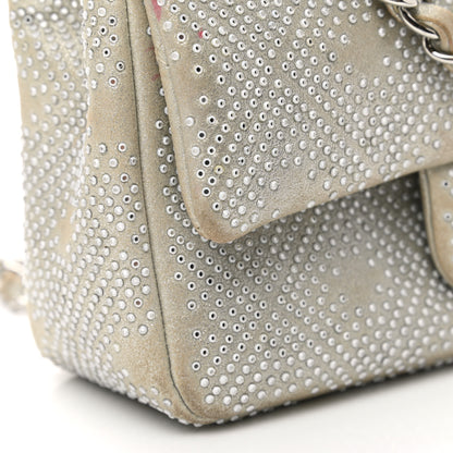 Chanel Iridescent Calfskin Studded Mini Flap Silver 11 of 14