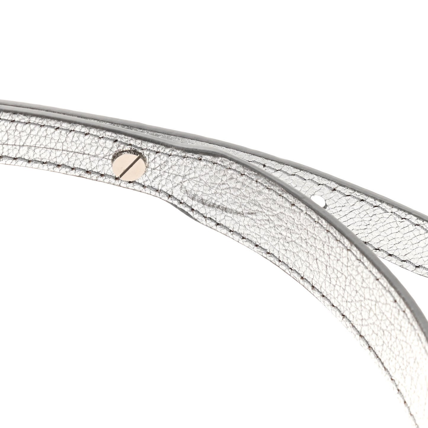 Metallic Sugar Goatskin Mini Antigona Silver