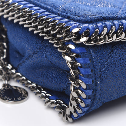 Stella McCartney Shaggy Deer Quilted Falabella Crossbody Bag Blue 8 of 9