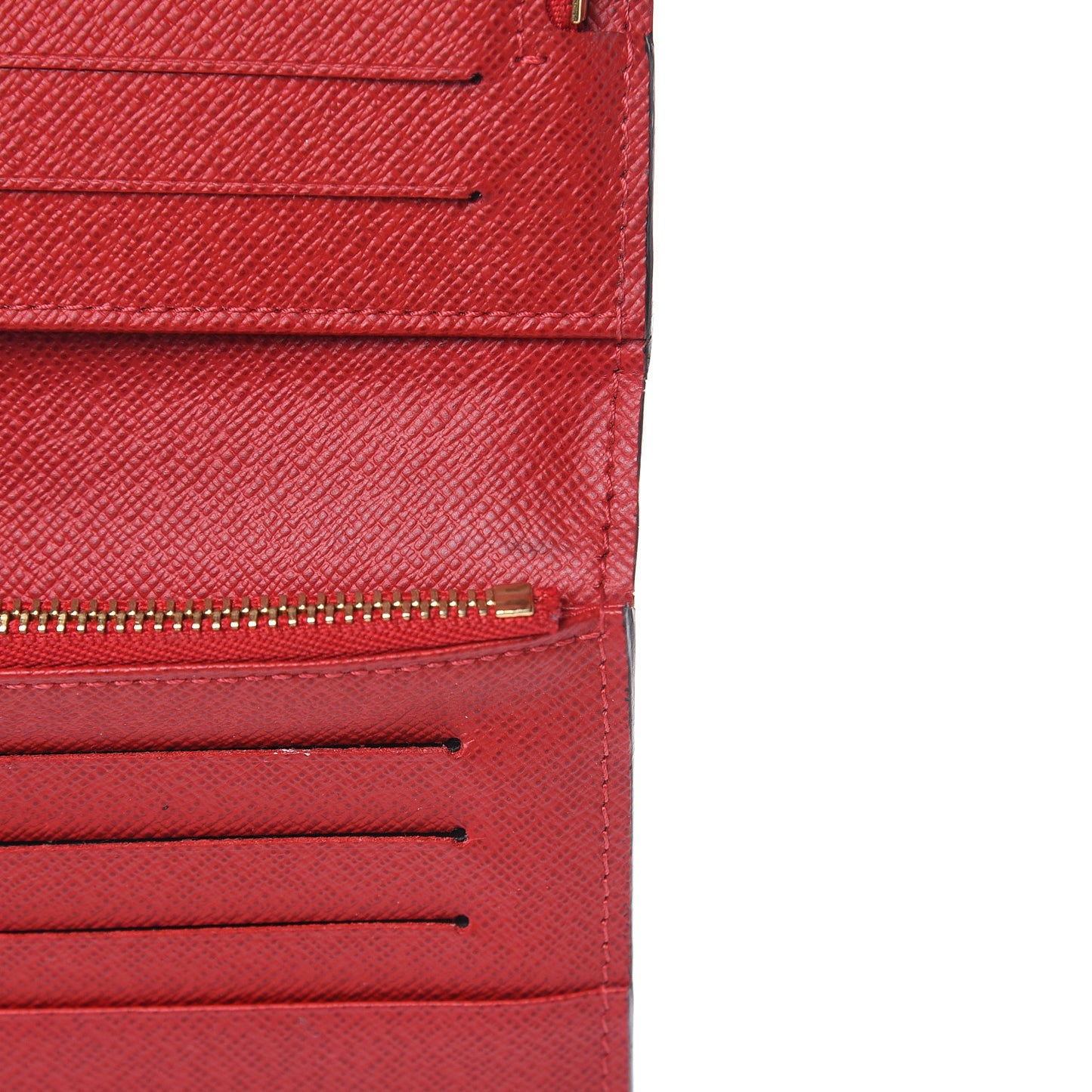 Damier Ebene Insolite Wallet Red
