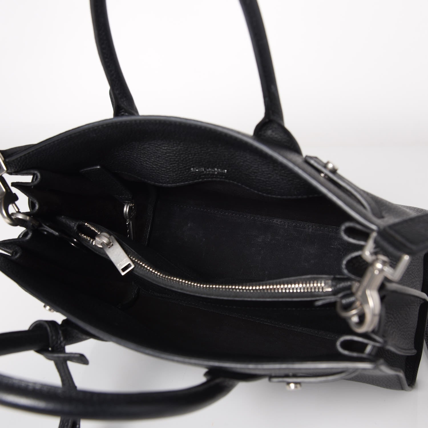 Saint Laurent Grained Calfskin Baby Sac De Jour Souple Black 6 of 8