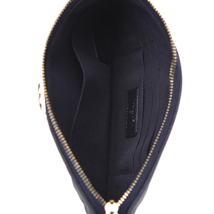 Chanel Caviar Quilted Small Zipped Boy Pouch Navy Blue 5 of 10