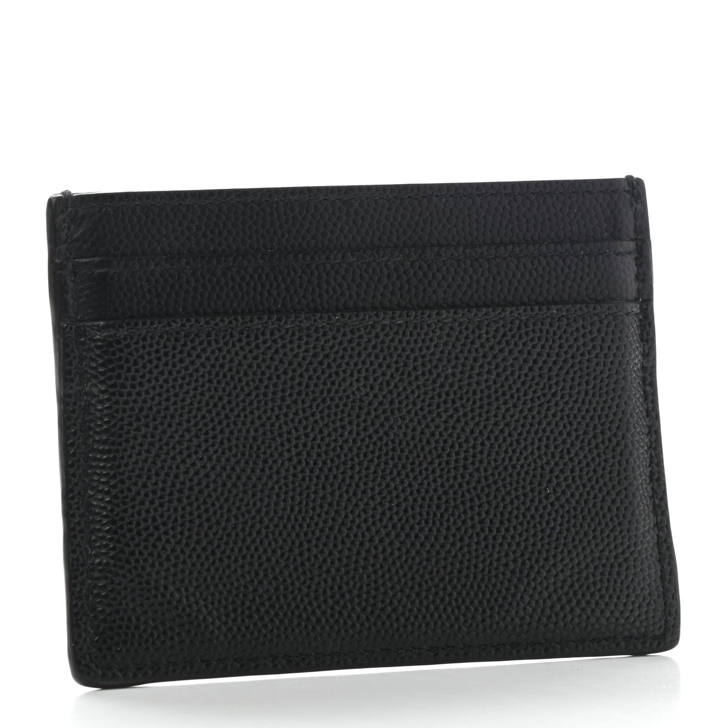 Saint Laurent Grain De Poudre Card Case Black 3 of 8