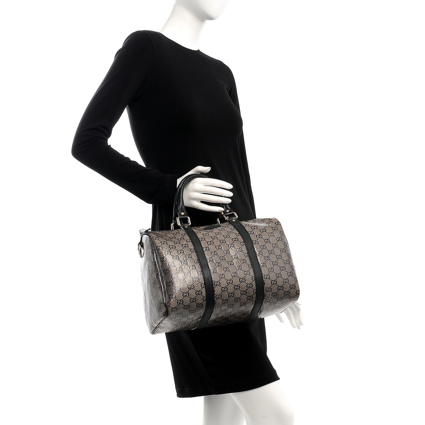 Crystal Monogram Medium Joy Boston Black