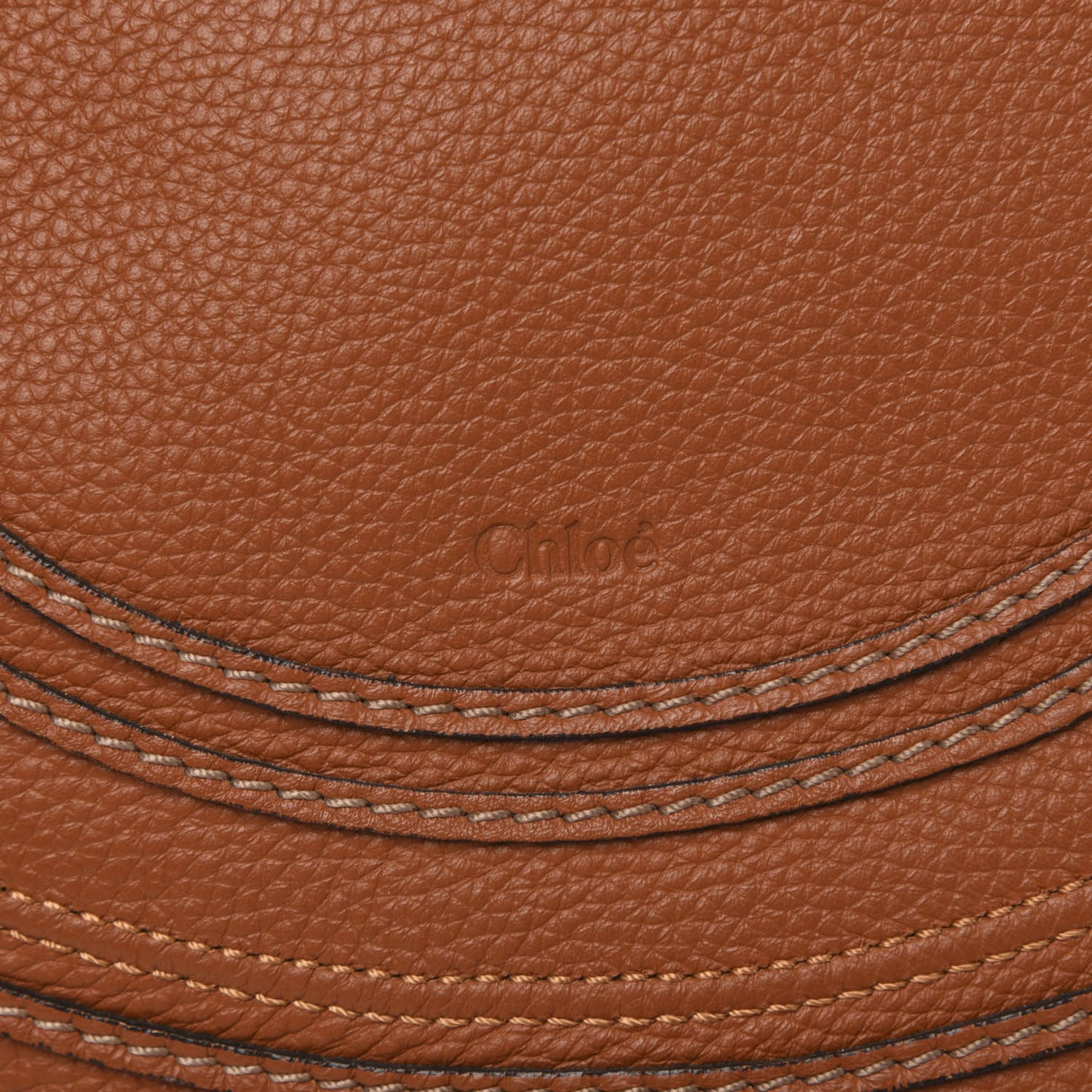 Calfskin Medium Marcie Round Crossbody Bag Tan