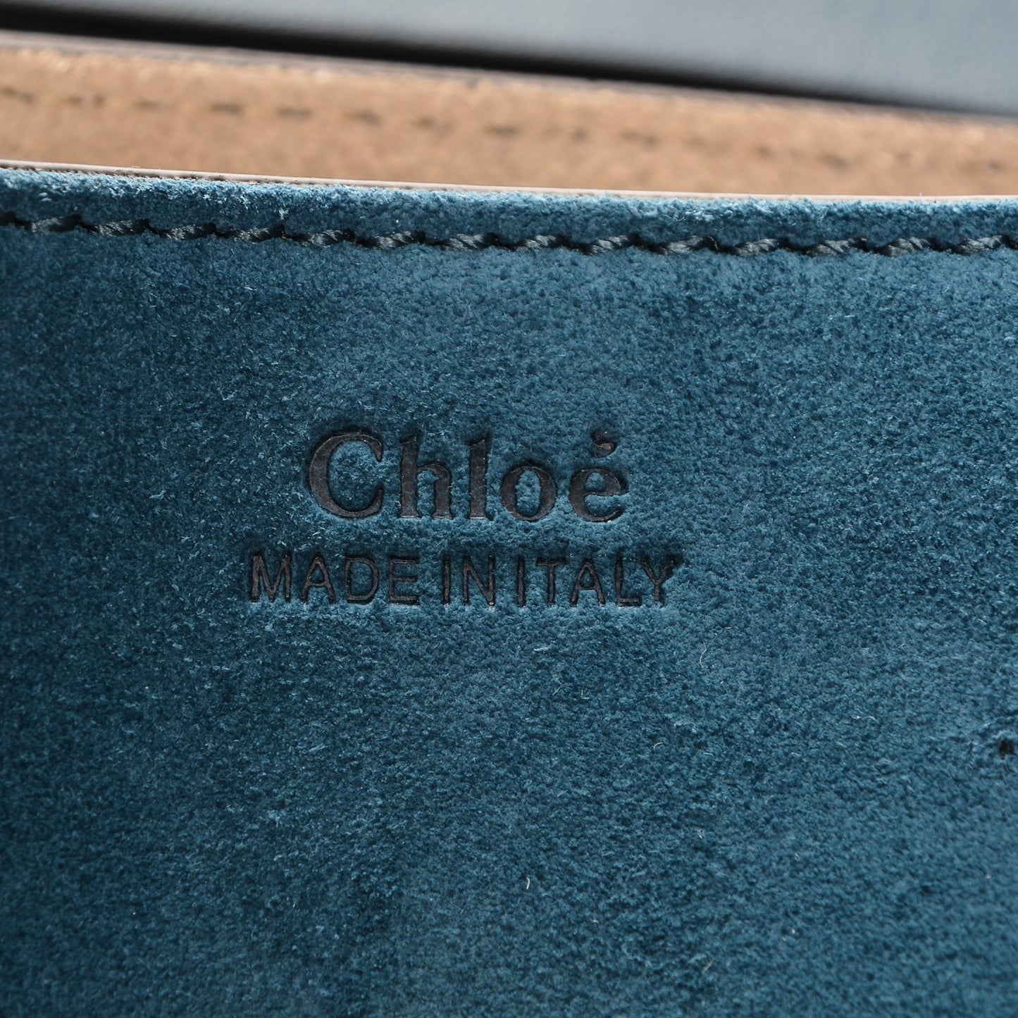 Suede Smooth Calfskin Mini Drew Shoulder Bag Majolica Blue