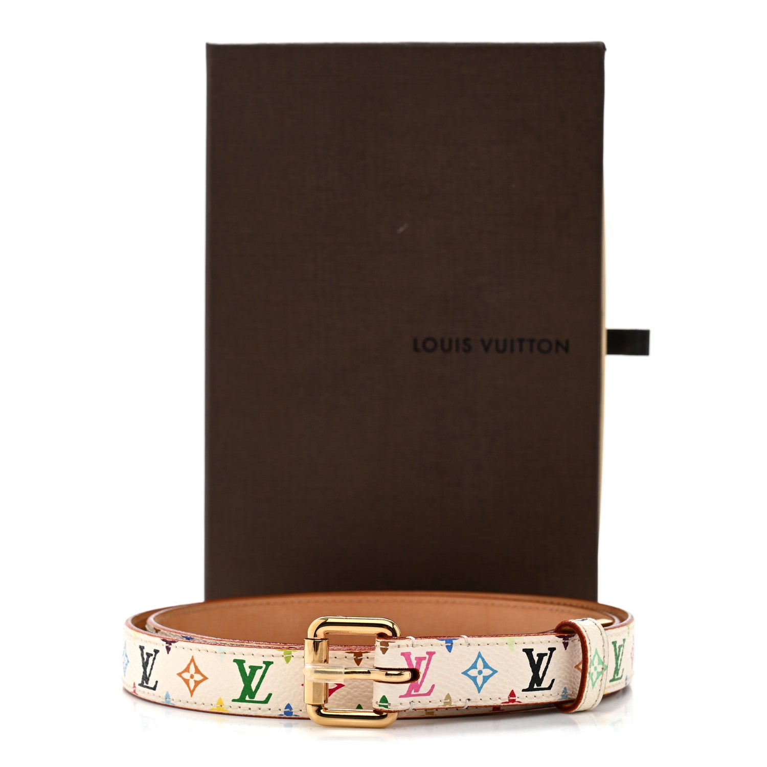 Louis Vuitton Monogram Multicolor Belt 90 36 White 8 of 8