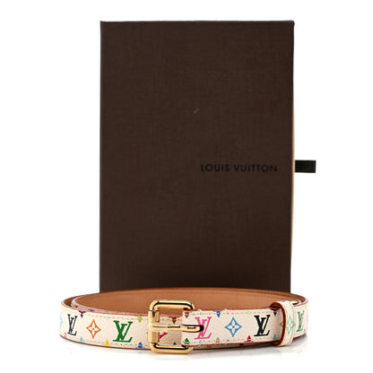 Louis Vuitton Monogram Multicolor Belt 90 36 White 8 of 8