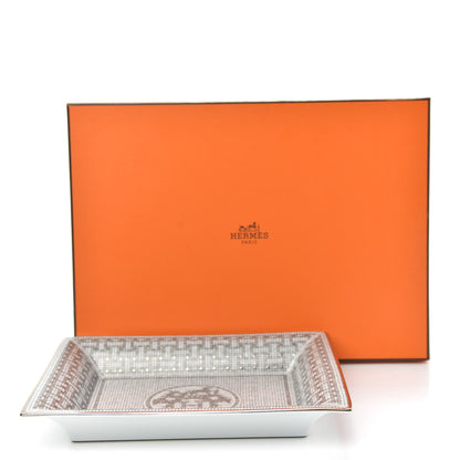 Hermes Porcelain Mosaique Au 24 Platine Change Tray 6 of 6