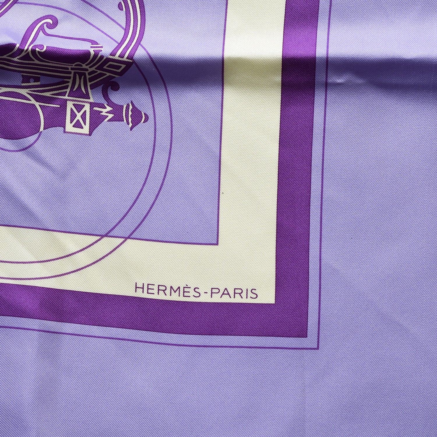Hermes Silk Ex Libris Scarf 90 6 of 8