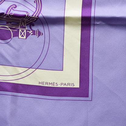 Hermes Silk Ex Libris Scarf 90 6 of 8