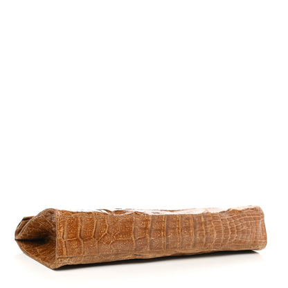 Nancy Gonzalez Crocodile Clutch Light Brown 4 of 7
