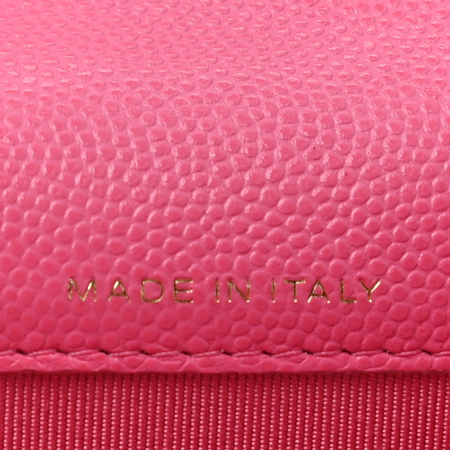 Caviar Quilted Flap Card Holder Wallet Pink
