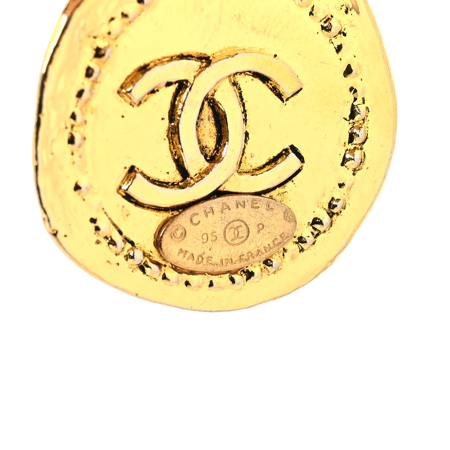 Chanel Metal Medallion Chain Bracelet Gold 4 of 4