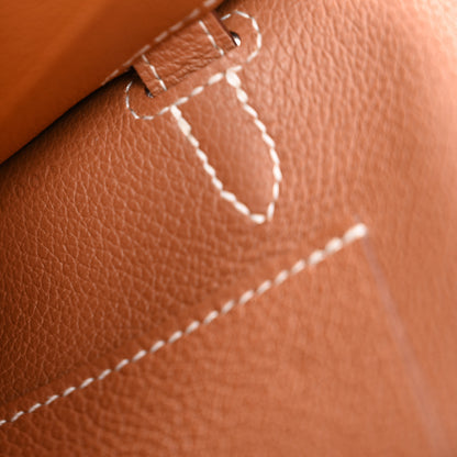 Hermes Evercolor Kelly Wallet To Go Gold 7 of 14