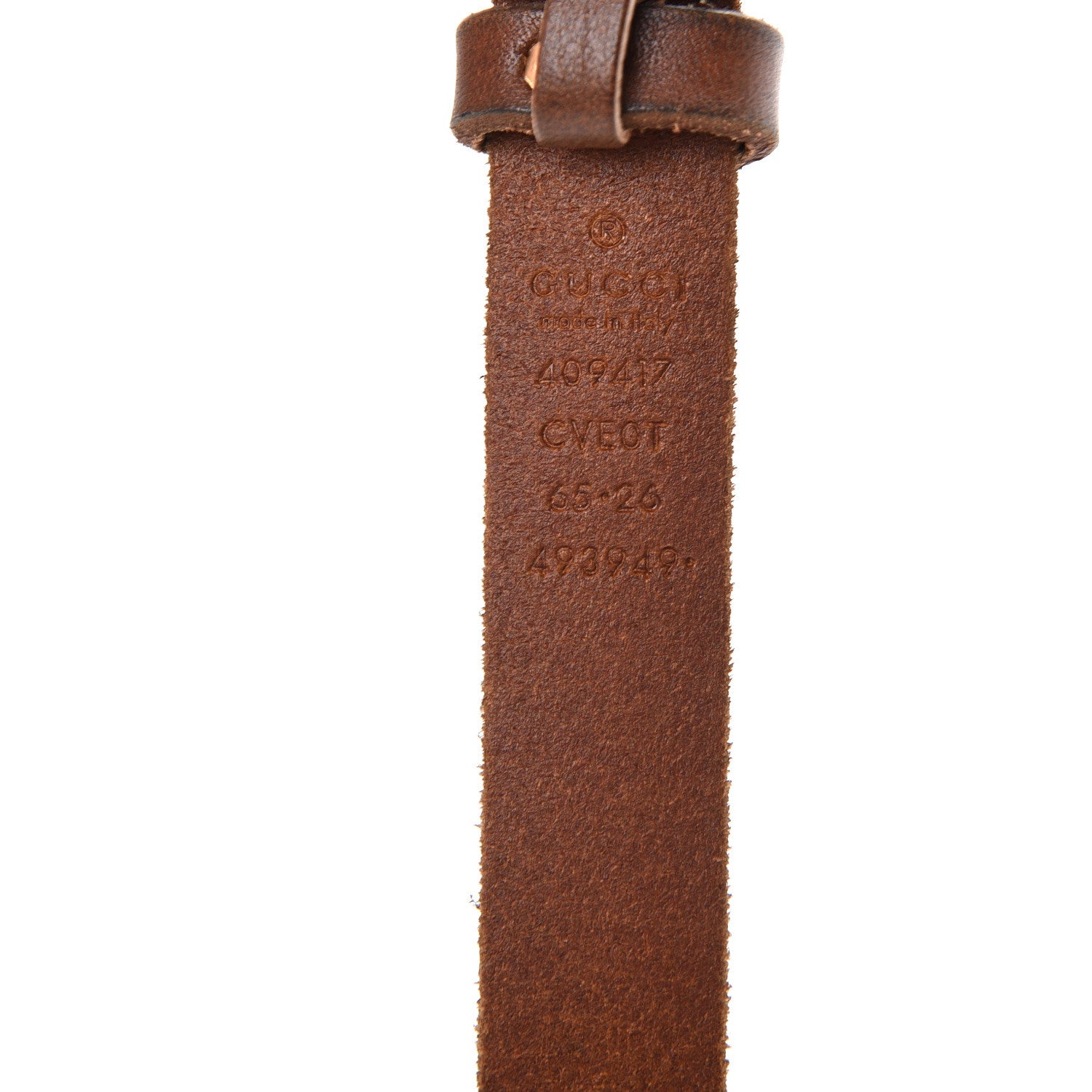 Gucci Cuoio Toscano Double G 20mm Belt 65 26 Cuir 3 of 7