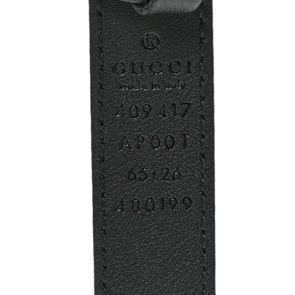 Gucci Calfskin Double G 20mm Belt 80 32 Black 3 of 4