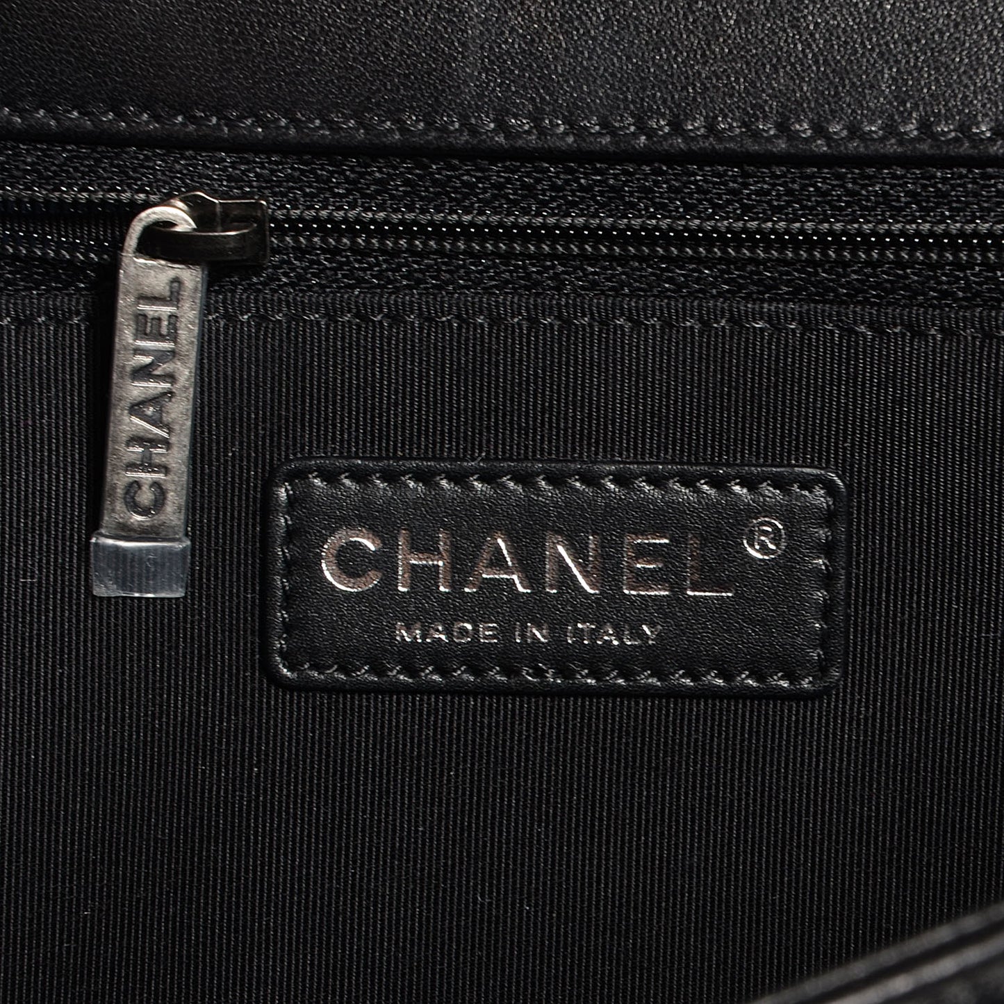 Lambskin Quilted New Medium Boy Flap Black