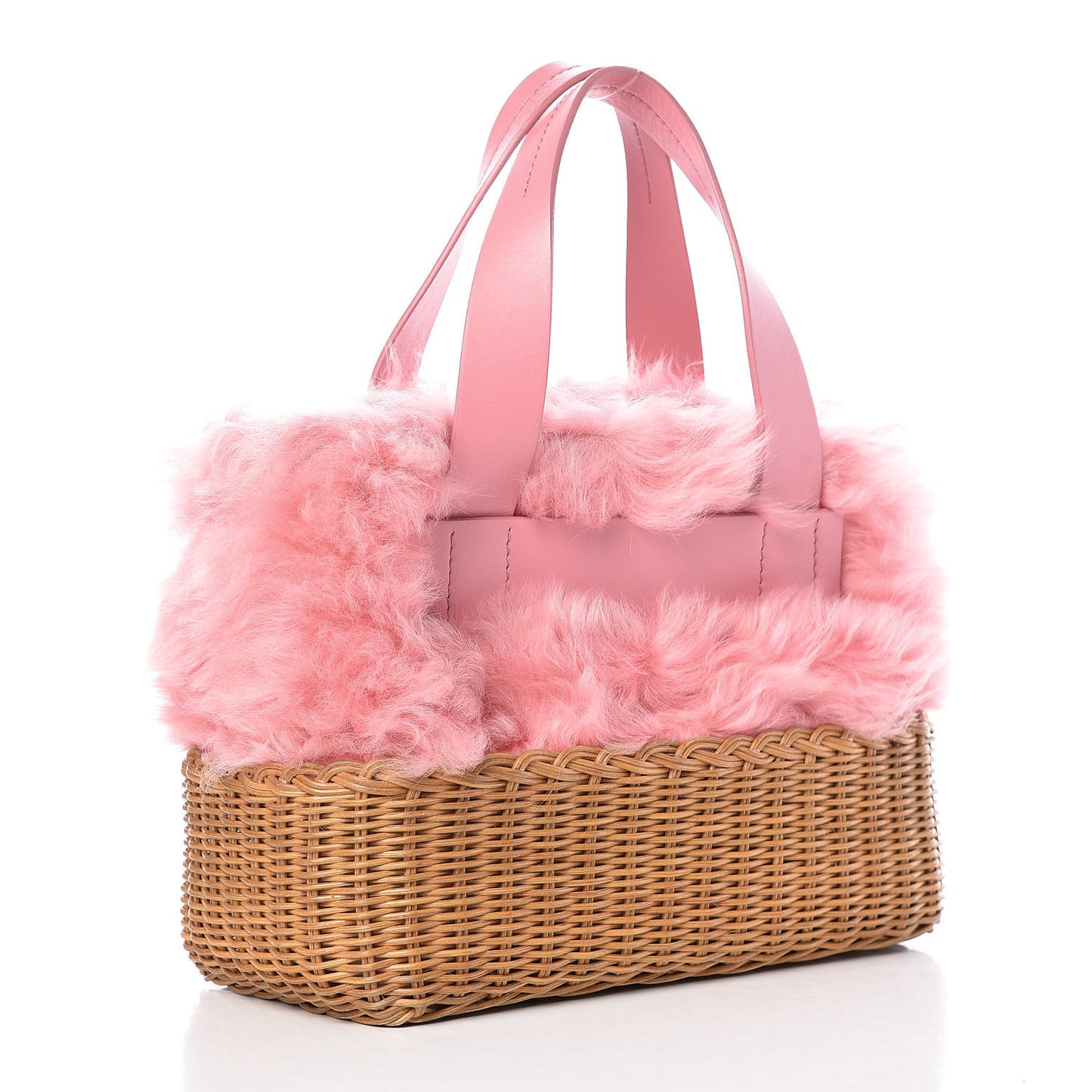 Montone Midolli Basket Bag Begonia Miel