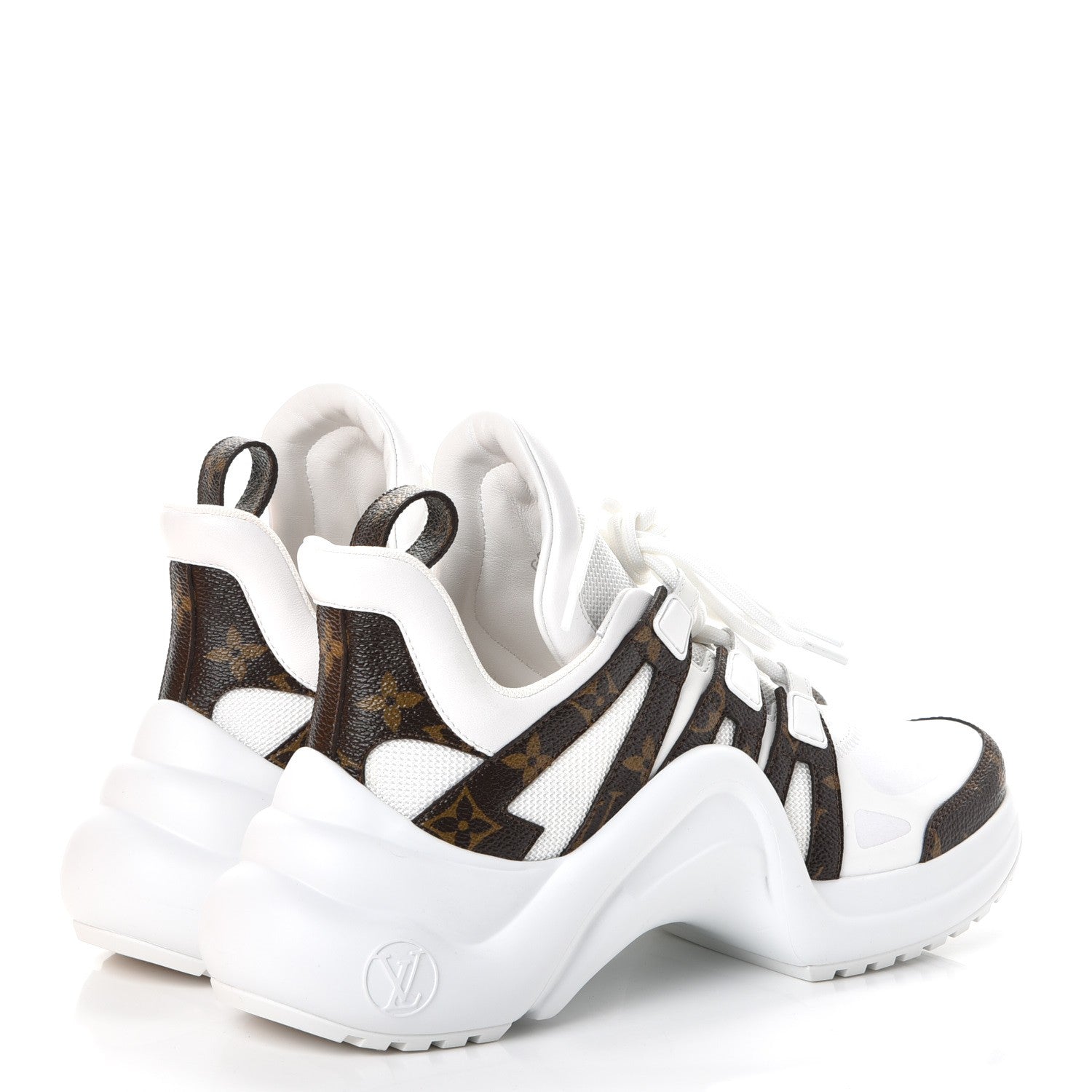 Louis Vuitton Patent Monogram LV Archlight Sneakers 38.5 White 4 of 10